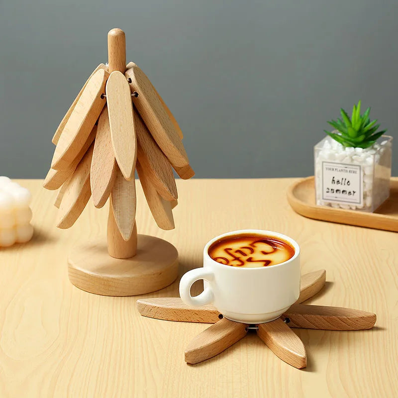 Smart Tree Design Stand Wooden Trivets