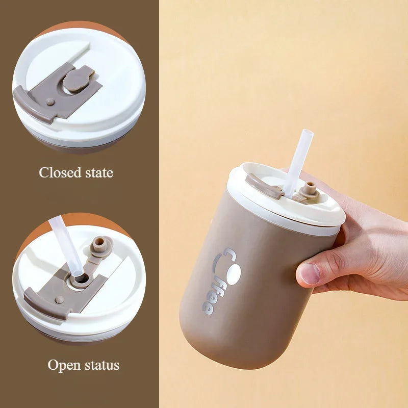 GlideCup Stainless Steel with Straw 500ml