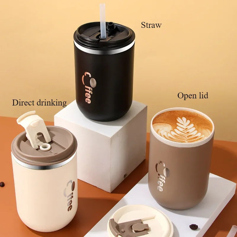 GlideCup Stainless Steel with Straw 500ml