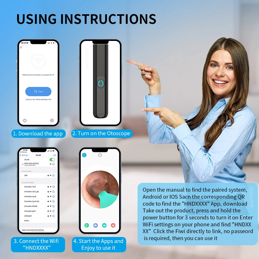SmartScope™ HD Earwax Remover – Wireless Visual Ear Camera Cleaner