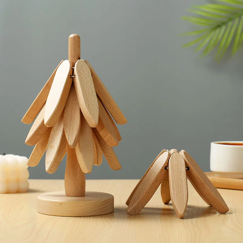 Smart Tree Design Stand Wooden Trivets