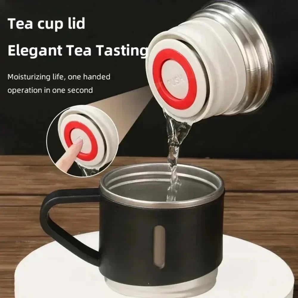Elite Stainless Steel Vacuum Insulated Bottle & Coffee Mug Set – 500ml